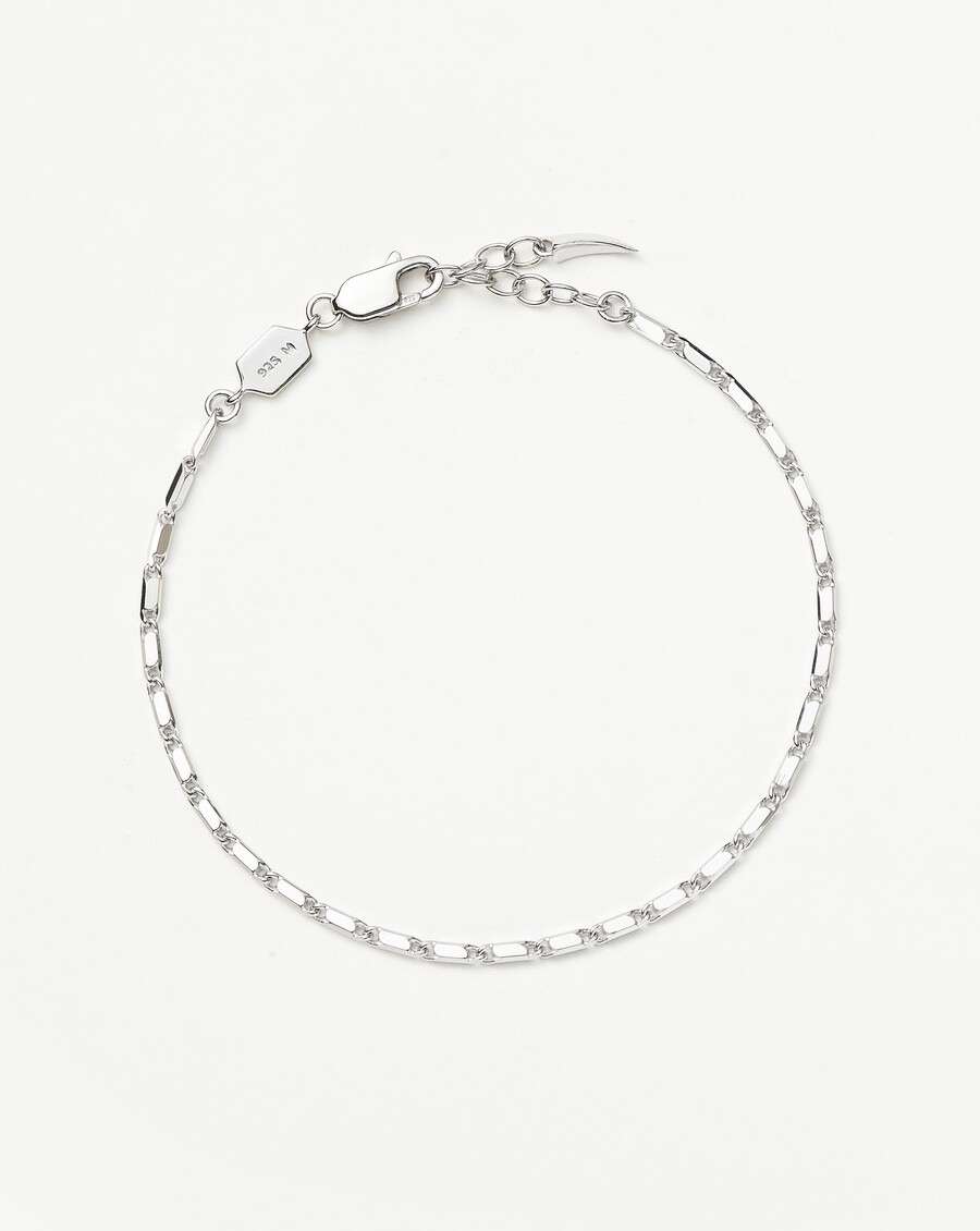 lucy williams horizon link chain bracelet - sterling silver