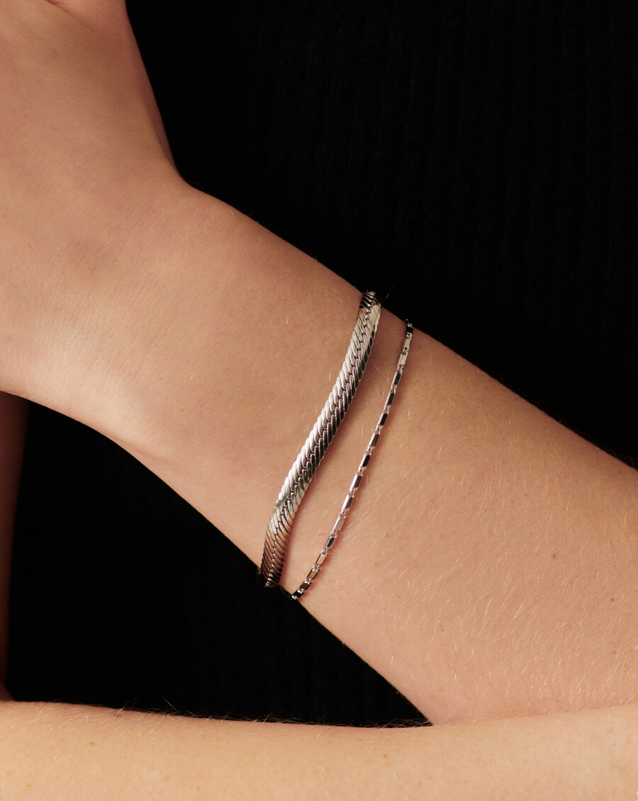 lucy williams horizon link chain bracelet - sterling silver