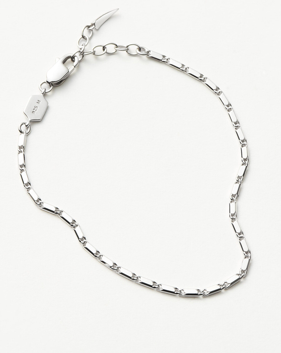 lucy williams horizon link chain bracelet - sterling silver