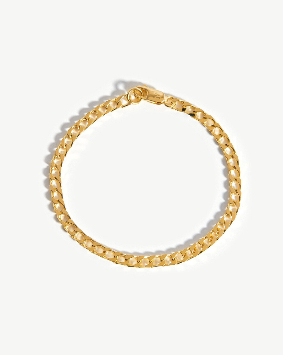 lucy williams flat curb chain bracelet