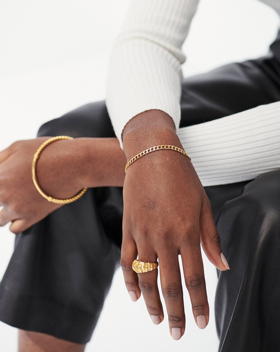 lucy williams flat curb chain bracelet