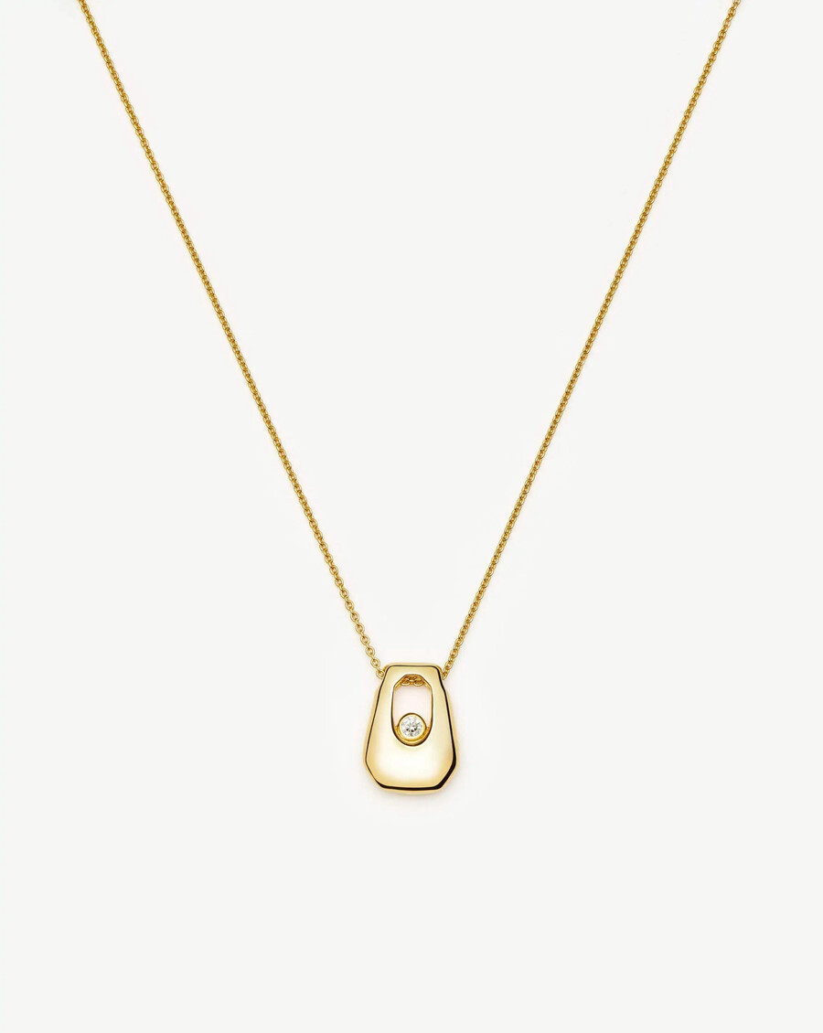 lucy williams arco pendant necklace - gold