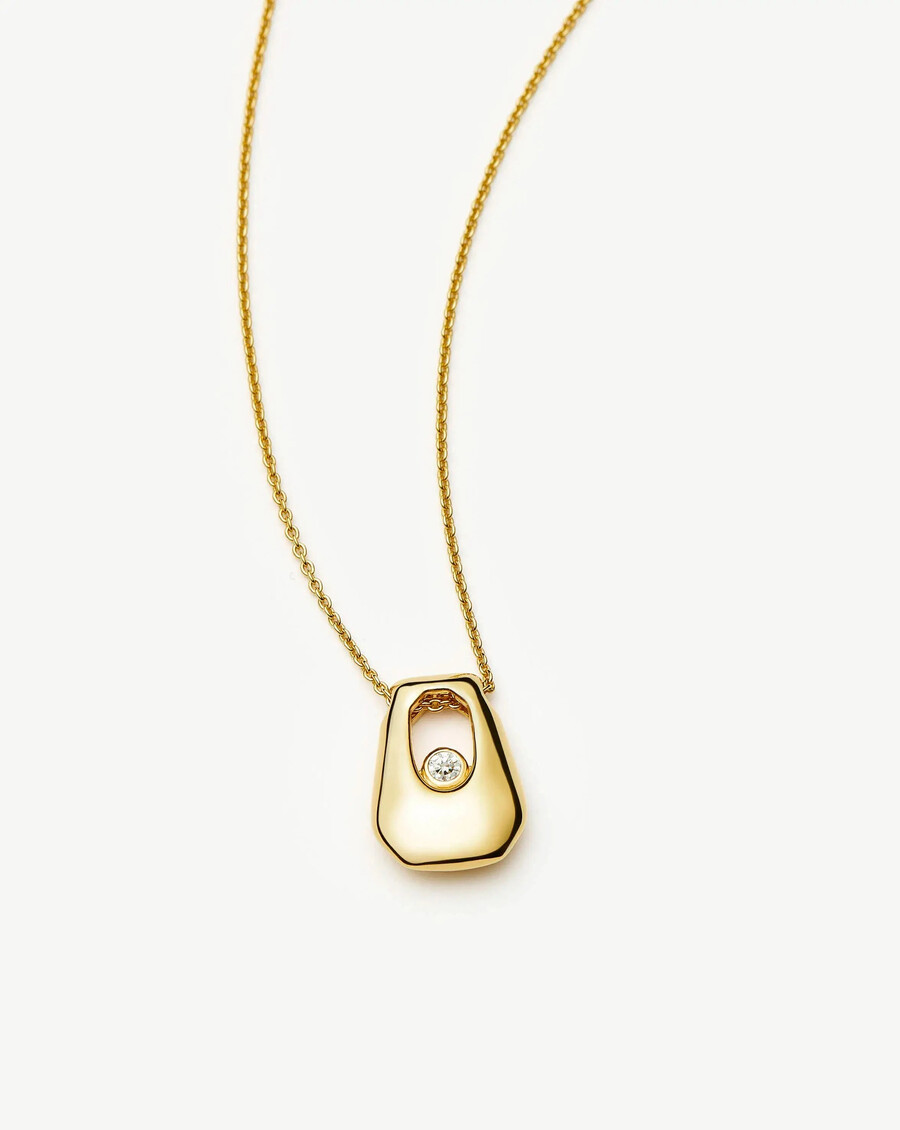 lucy williams arco pendant necklace - gold