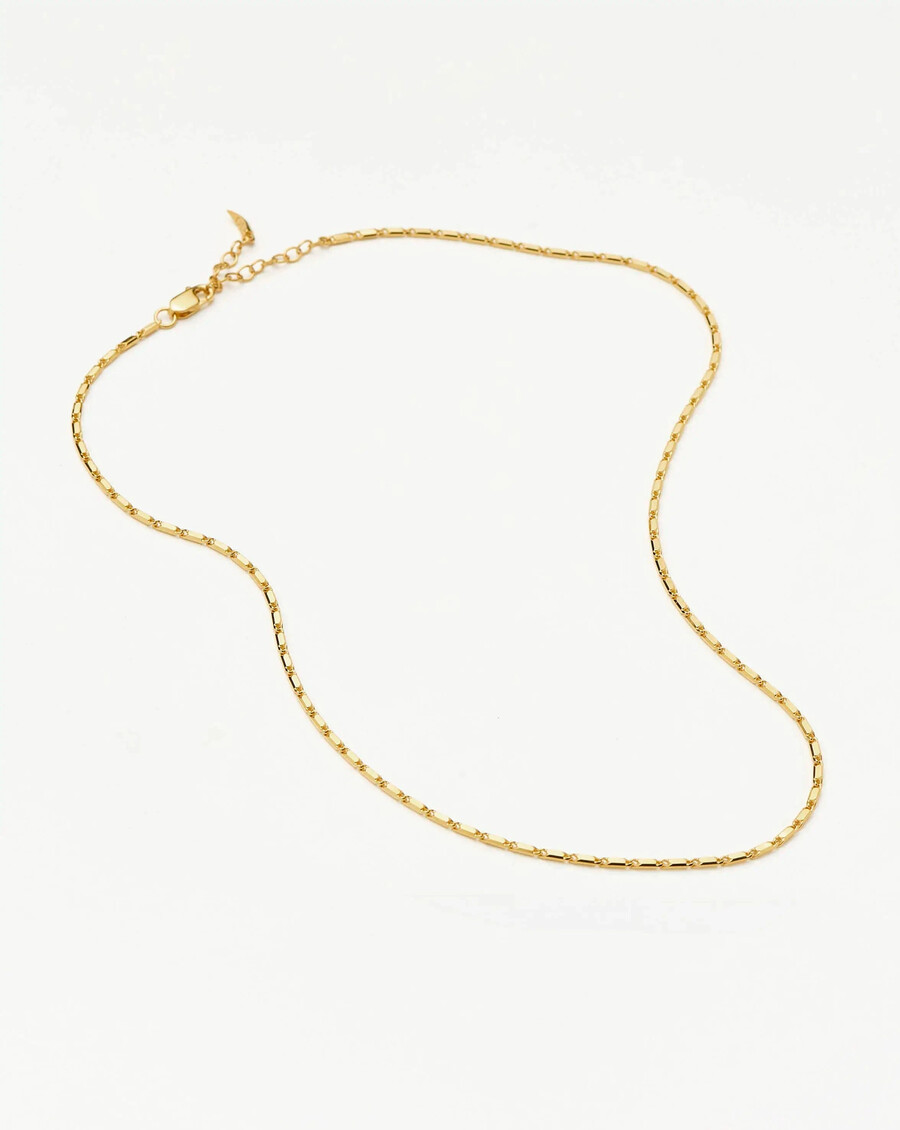 lucy williams horizon link chain necklace - gold