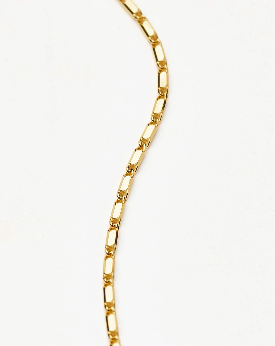 lucy williams horizon link chain necklace - gold