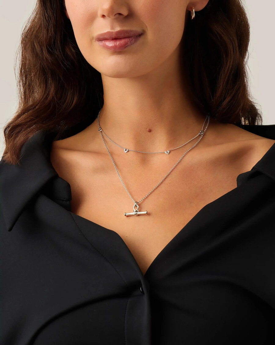 molten heart mini charm choker